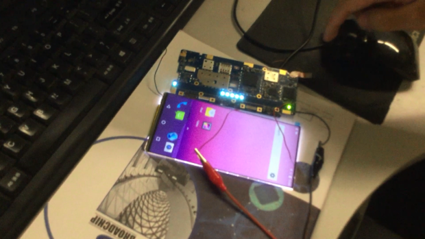 Android auf dem Gemini PDA (Bild: Planet Computers)